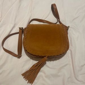 INC Brown Satchel Crossbody Purse